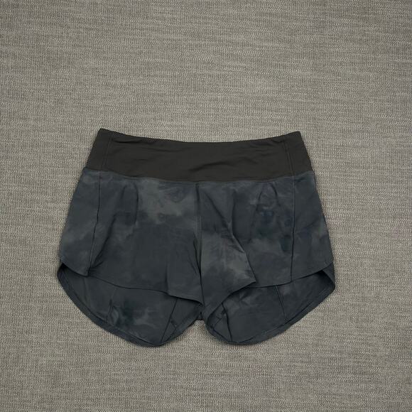 Lululemon Pants - Lululemon Speed Up Shorts Womens 6 Gray Tie Dye 4” Mid Rise Lined Athletic